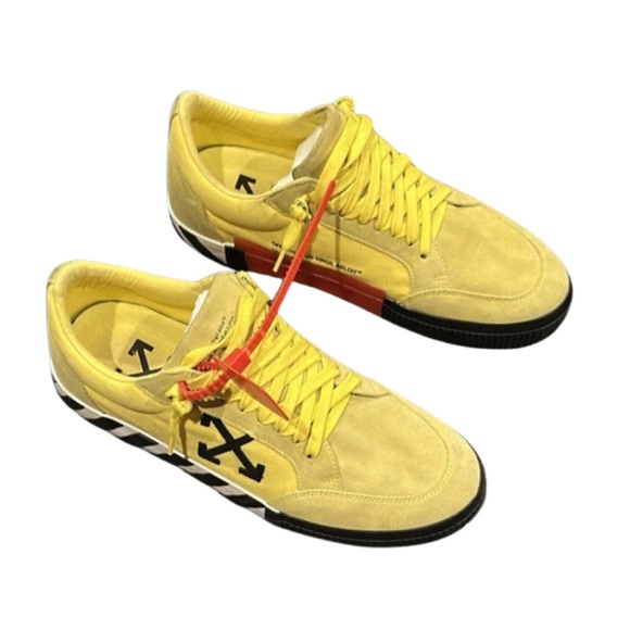 Off-White Size 46 / 13 Yellow Men's Low top Vulcanized Sneakers - Picture 2 of 16